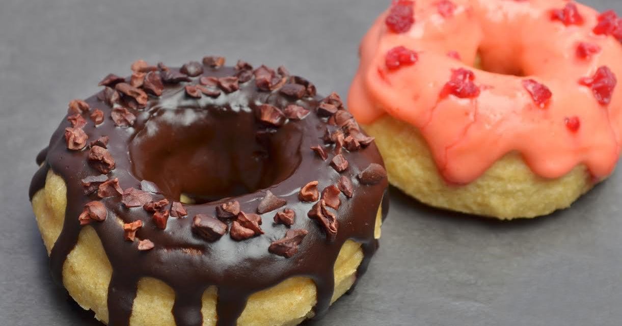 Donuts (eifrei, glutenfrei, hefefrei, milchfrei, kartoffelfrei, maisfrei, ohne Zuckerzusatz, reisfrei, samenfrei, sojafrei, vegan)