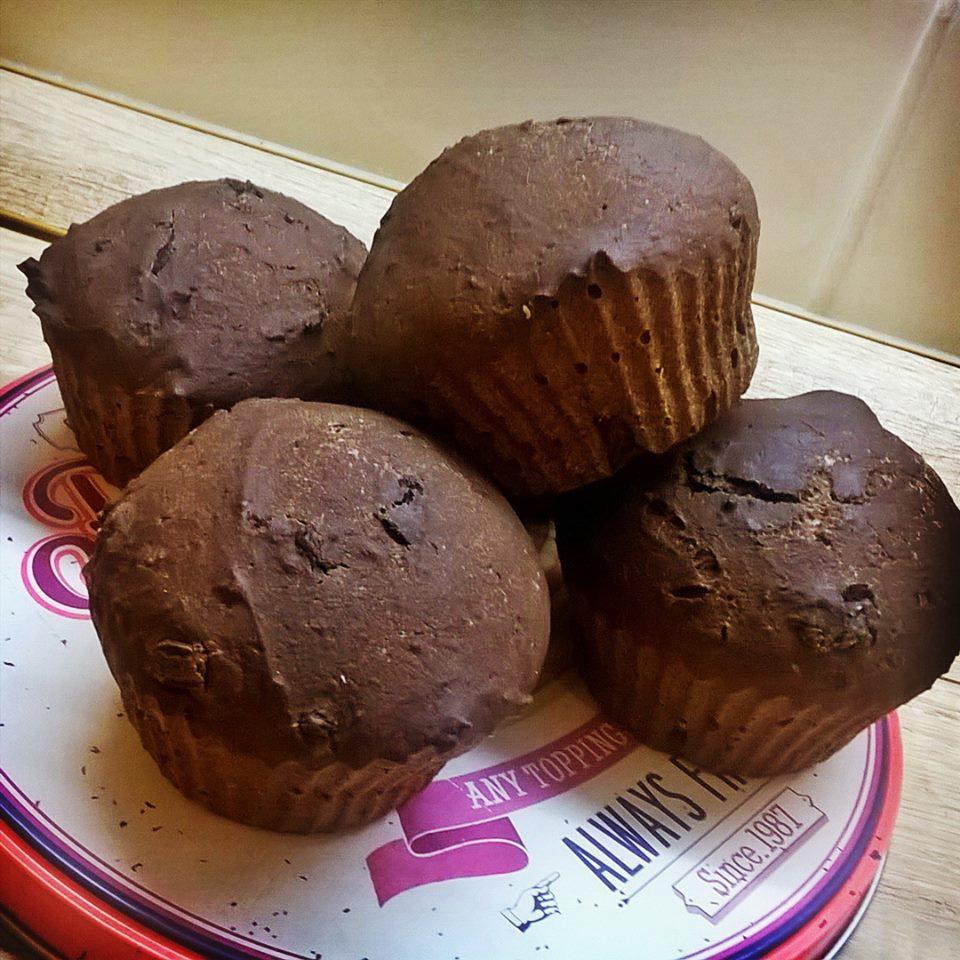 Kakao-Muffins (glutenfrei, kohlenhydratreduziert, milchfrei, ohne ...